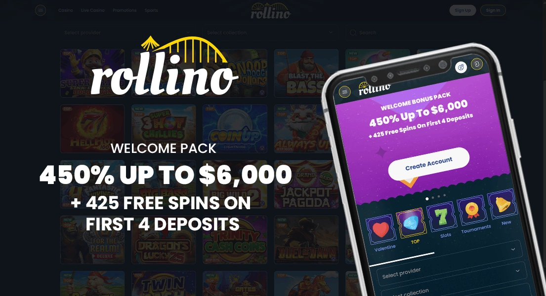 Rollino Casino App-Screenshot
